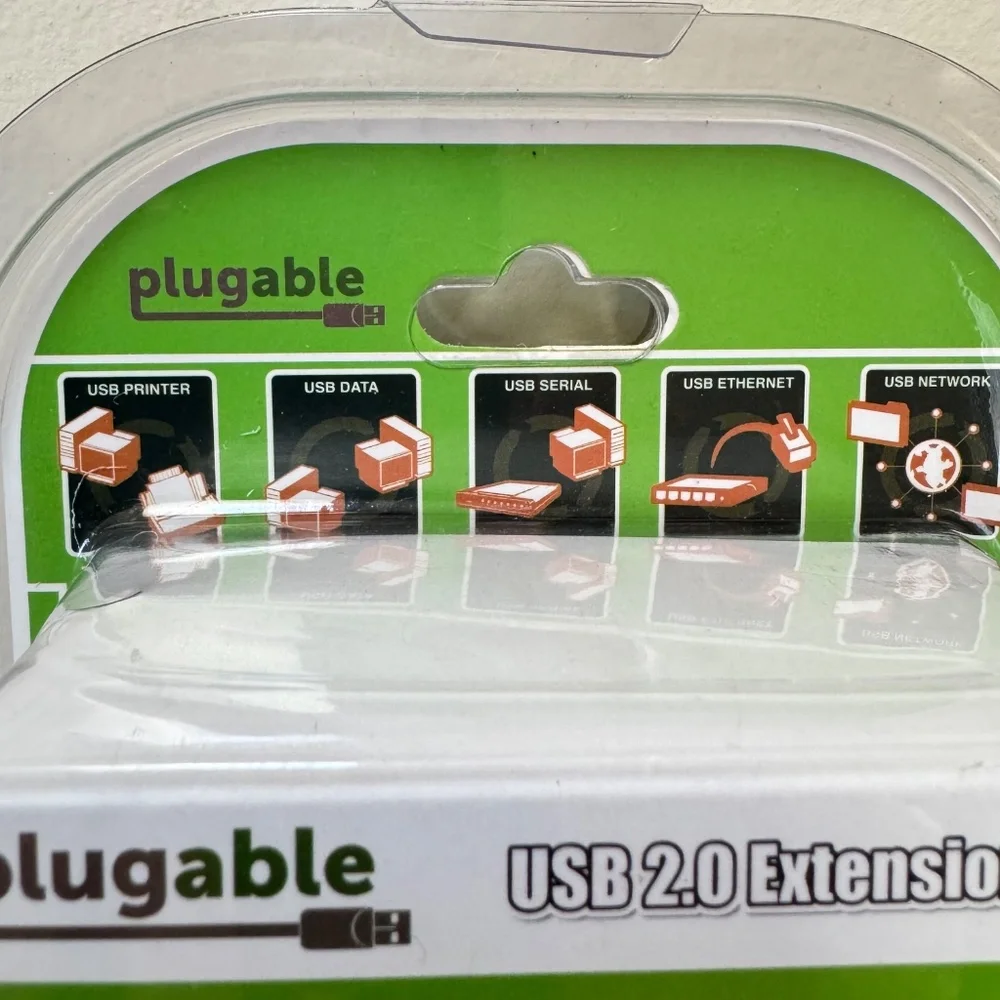 Plugable 10 Meter (32ft) USB 2.0 Active Extension Cable Type A Male to A Female